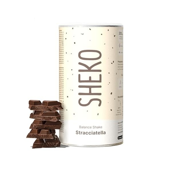 SHEKO - Shake repas à boire - Substitut de repas - Riche en protéines - Goût naturel - Shake minceur 378 g – 1 paquet, Banan ...
