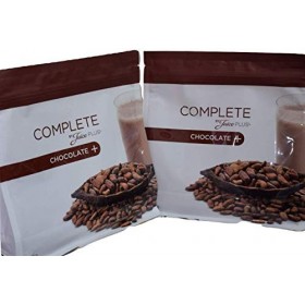 Lot de 2 shake complet en chocolat 488 g chacune, cuillère/boisson riche en protéines et nutrition saine