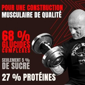 Powerstar HARDGAIN MASS 1600g | GAIN DE POIDS avec créatine & sans ajout de sucre | Masse, force & développement musculaire r...