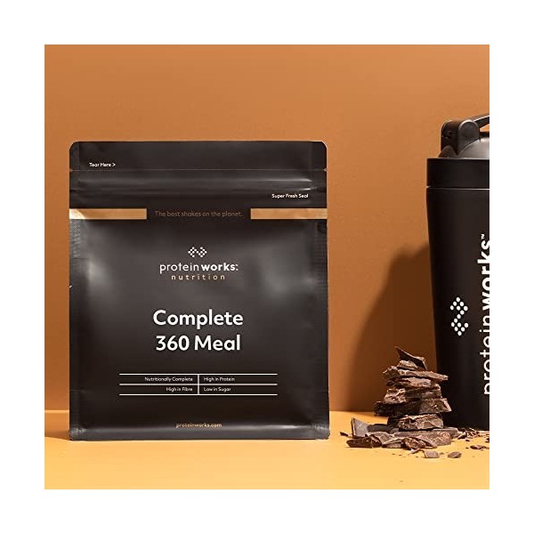 Protein Works - Repas complet à 360 degrés, substitut de repas 400 calories, repas riche en protéines, 8 ingrédients actifs, ...