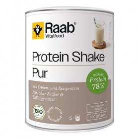 Raab Vitalfood BIO Protein Shake, pur, 100 g 4 Shakes diététiques