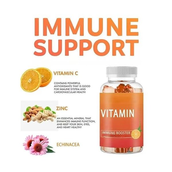 Pour adultes, énergie, soutien immunitaire – sans gluten, sans OGM, végétalien | pour adultes