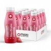 MaxiNutrition MaxShake Lot de 12 milkshake protéinés à la fraise, 12 x 330 ml, boisson protéinée crémeuse pour les déplacemen