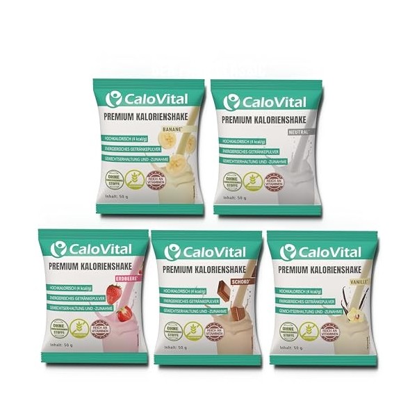 CaloVital Lot de 10 aliments à boire hautement caloriques comme aliment de renforcement à boire - Aliment à boire hautement c...