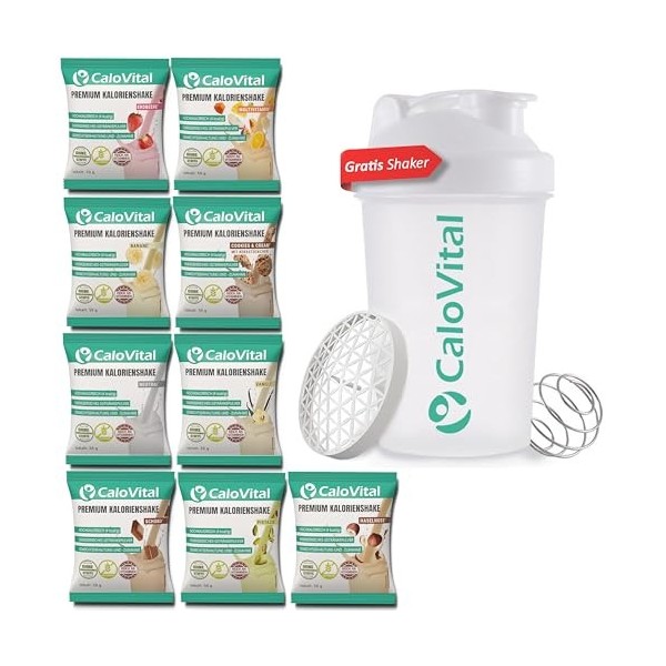 CaloVital Lot de 10 aliments à boire hautement caloriques comme aliment de renforcement à boire - Aliment à boire hautement c...