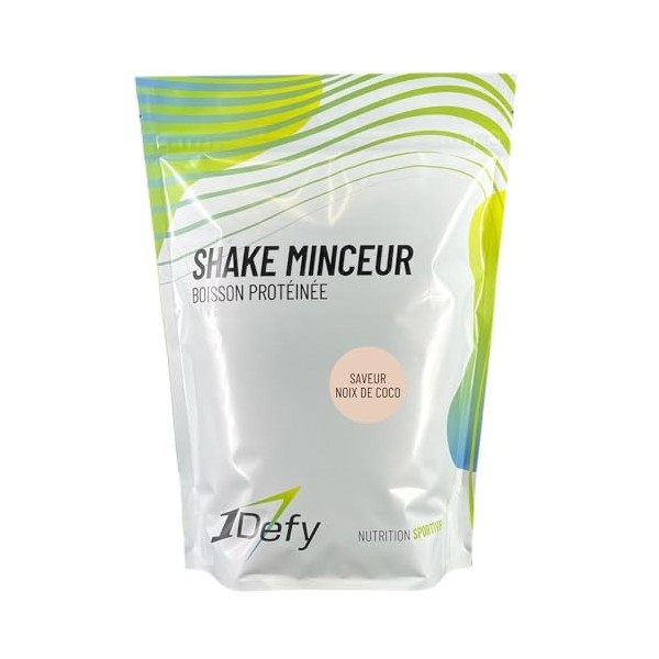 1Defy - Shake Minceur - Boisson protéinée - Boisson minceur 750g, Noix de coco 