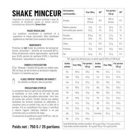 1Defy - Shake Minceur - Boisson protéinée - Boisson minceur 750g, Noix de coco 