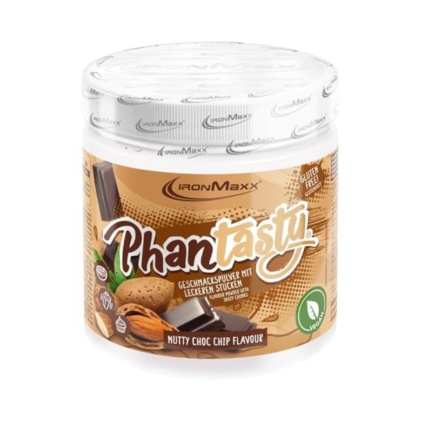 IronMaxx Phantasty - White Choc Coco Almond 250g Boîte | Poudre aromatisante végane avec morceaux de fruits ou noix | Alterna...