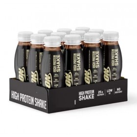 Optimumm Nutritioon Shake à haute teneur en protéines, chocolat, 12 x 330 ml NAEM