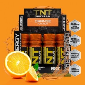 NXT Nutrition TNT Nuclear Shots – Boisson pré-entraînement, 12 x 60 ml, orange