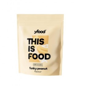 yfood Repas à boire, au motif de cacahuète, 12 repas de 400 kcal en poudre, 25 g de protéines, 26 vitamines et minéraux, comp