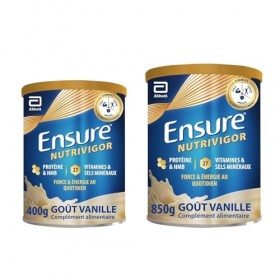 Ensure NutriVigor - Complément alimentaire avec protéines, 27 vitamines et minéraux et HMB - Pour une alimentation saine et é