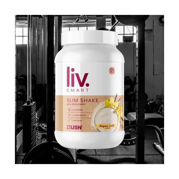 USN Liv.Smart Slim Shake 550g Vanille - Protéines - Substitut de repas