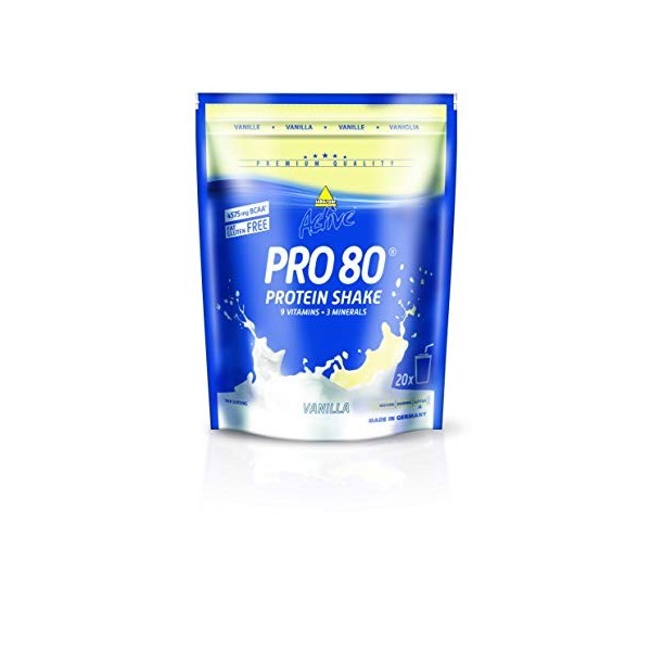 Inkospor ACTIVE Pro 80 Shake protéiné Définition Tonification et Perte de Poids Pistache sachets 500g Shakes diététiques