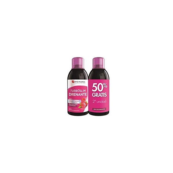 Forté Pharma Turboslim Drainant Saveur Framboise 500 ml + 2 unités gratuites