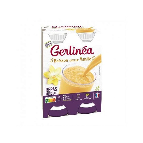 GERLINÉA - Repas À Boire Vanille Btl 236Ml - Lot De 3 - livraison offerte