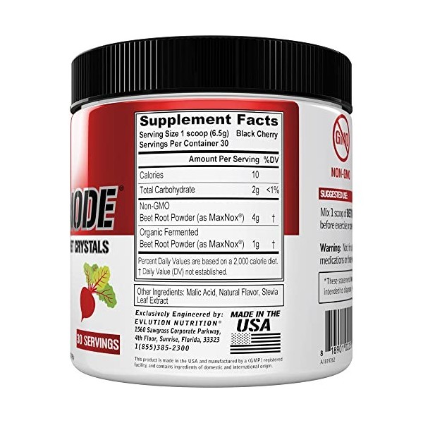 EVLution Nutrition BeetMode, Black Cherry - 195g