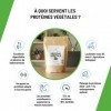 Nutripure | Protéine Vegan Bio | Chocolat | Complément Alimentaire Sport & Musculation | Protéine Végétale de Pois et de Riz,