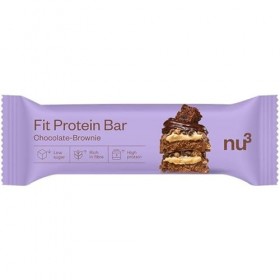 NU3 Barre protéinée au chocolat au lait et brownie 55 g Nutrition et diététique
