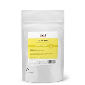 Mr.P Ingredients - Acide citrique 1 kg anhydre de qualité alimentaire - Sans gluten, sans OGM, halal, kasher - Sans additifs ...