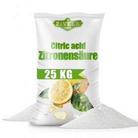25 kg dacide citrique en poudre de qualité alimentaire | Remède maison pour la cuisine et la maison | 25 kg dacide citrique