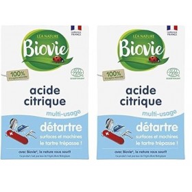 Biovie - Acide citrique multi-usage, détartre 350g Lot de 2 