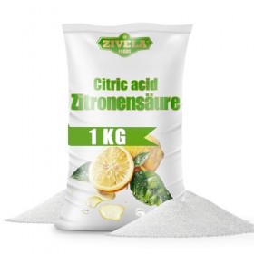 1000 g dacide citrique en poudre de qualité alimentaire | Remède maison pour la cuisine et la maison | 1 kg dacide citrique