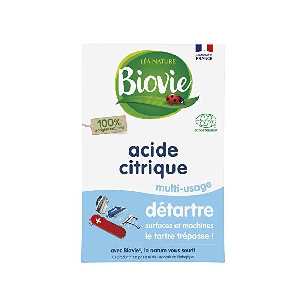 Biovie - Acide citrique multi-usage, détartre 350g Acide citritique