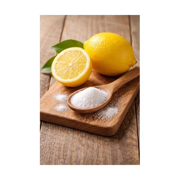 FertilTech Acide Citrique Monohydraté 1.5 kg E330 Qualité Alimentaire 100% Pur Pour Usages Alimentaires Cuisine et Pâtisserie