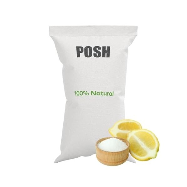POSH Acide citrique poudre fine blanche de qualité alimentaire nettoyage acide citrique E330 contact alimentaire