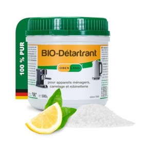 Obenland Bio Descaler Granules 500g | Acide citrique naturel 100% biodégradable pour les appareils ménagers, la machine à lav