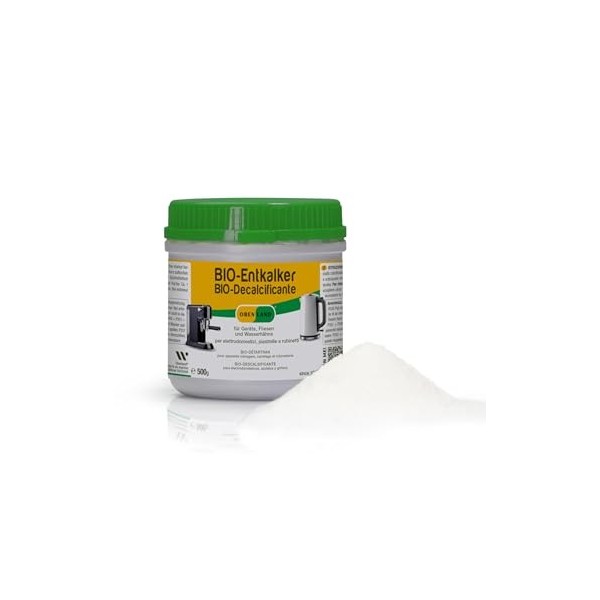 Obenland Bio Descaler Granules 500g | Acide citrique naturel 100% biodégradable pour les appareils ménagers, la machine à lav