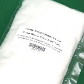 Citric Acid 100g Pack by Bigger Jugs