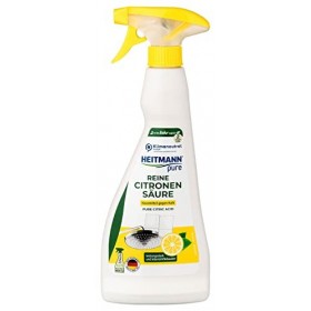 HEITMANN pure Spray acide citrique: Détratant écologique, produit ménager spécial cuisine & salle de bain 1x 500g 