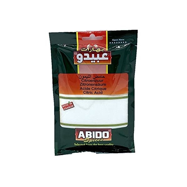 Acide citrique - Abido - sachet 100g
