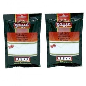 Lot 2x Acide citrique - Abido - sachet 100g Acide citritique