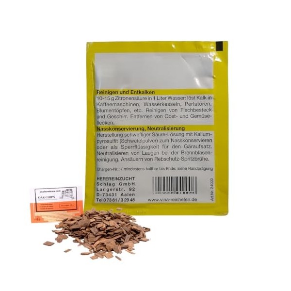 AlcoFermBrew Acide Citrique 10g VINA – Vinification, Fromage Maison, Nettoyage Naturel Acide citritique