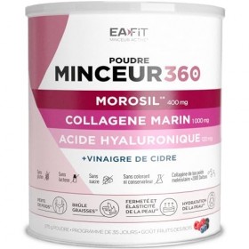 EAFIT |MINCEUR 360 POUDRE | Morosil |Collagene et Acide hyaluronique | Brule-graisse | Perte de poids | Fermeté et élasticité...