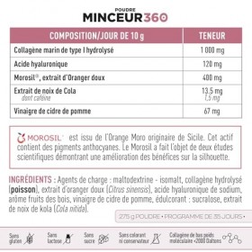 EAFIT |MINCEUR 360 POUDRE | Morosil |Collagene et Acide hyaluronique | Brule-graisse | Perte de poids | Fermeté et élasticité...