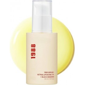 Serum Retinal 1988 Liposome 2% + Black Ginseng, Puissant Anti-Âge pour Rides, Pigmentation, Texture de Peau, Convient aux Pea