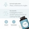 Collagène Marin + Acide Hyaluronique - 120 gélules - Peptides de Collagène Marin Hydrolysé, Type 1, 3 - Avec Coenzyme Q10, Vi