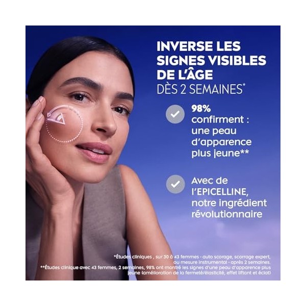 NIVEA - Sérum Visage Ultime Jeunesse Epigenetics - Technologie Age Clock - Epicelline & Acide Hyaluronique - Anti-Âge - Tous ...
