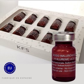 KFS Triple Serum visage acide hyaluronique 10x5ml – Effet flash lifting immédiat multicouches– Sérum hydratant anti-rides pui