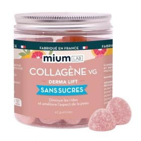 Mium Lab Gummies Collagène Peau Biomimétique - Anti-âge, Hydratation, Fermeté & Éclat - Supérieur au Collagène Marin & Bovin 
