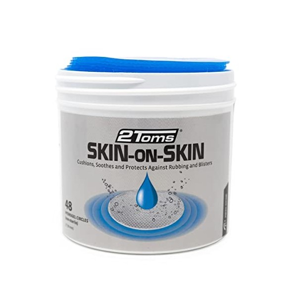 2Toms Skin-on-Skin Carrés Hydrogel x200 – Pansements non adhésifs pour ampoules, échauffements, brûlures, coupures et frottem...