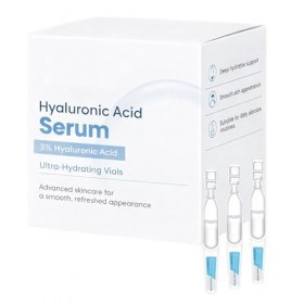 3% Hyaluronic Acid Ultra Hydrating Face Serum, 30pcs/Box Advanced Anti Wrinkle Rejuvenation Serum, Anti Aging Moisturizer for...