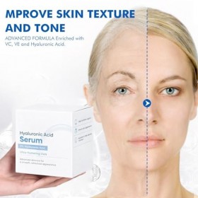 3% Hyaluronic Acid Ultra Hydrating Face Serum, 30pcs/Box Advanced Anti Wrinkle Rejuvenation Serum, Anti Aging Moisturizer for...