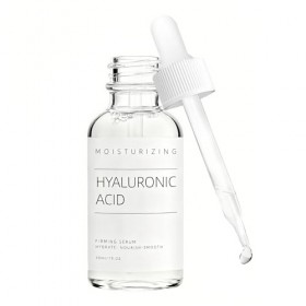 Sérum visage à lacide hyaluronique pour homme et femme - Sérum anti-âge anti-rides avec vitamine C. Essence faciale éclairci