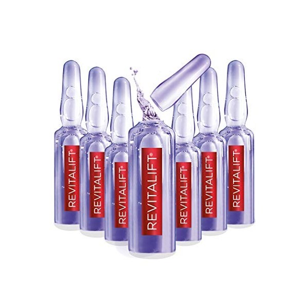 LOreal Paris Revitalift Derm Intensives Hyaluronic Acid Serum Ampoules 7 Day Boost Pure Hyaluronic Acid Anti-Aging Ampoules 