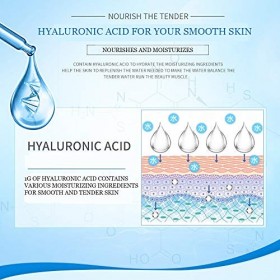 BIOAQUA Acide hyaluronique Nettoyant pour le visage Essence hydratante et lissante pour restaurer léquilibre hydrique 100 ml